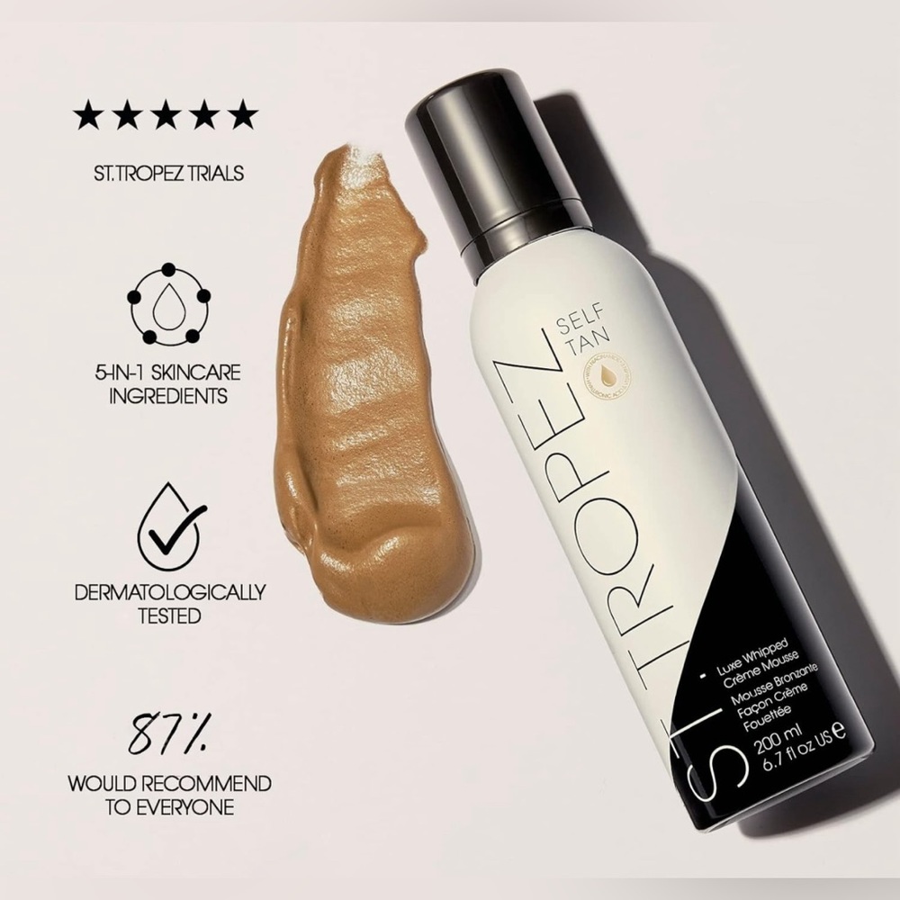 St.Tropez Luxe Whipped Crème Mousse, Luxurious 5-in-1 Self Tan, Niacinamide - Picture 2 of 4